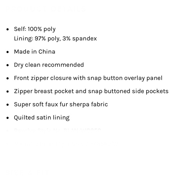 NWOT Blank NYC Some Life Jacket - Picture 16 of 16